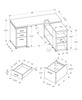 Monarch Specialties I 7422 Computer Desk, Home Office, Corner, Left, Right Set-up, Storage Drawers, L Shape, Work, Laptop, Laminate, Beige, Contemporary, Modern - - Mounts For Less