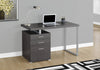 Monarch Specialties I 7426 Computer Desk, Home Office, Laptop, Left, Right Set-up, Storage Drawers, 48"l, Work, Metal, Laminate, Grey, Contemporary, Modern - - Mounts For Less