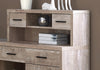 Monarch Specialties I 7429 Computer Desk, Home Office, Corner, Left, Right Set-up, Storage Drawers, L Shape, Work, Laptop, Laminate, Beige, Contemporary, Modern - - Mounts For Less