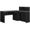 Monarch Specialties I 7430 Computer Desk, Home Office, Corner, Left, Right Set-up, Storage Drawers, L Shape, Work, Laptop, Laminate, Black, Grey, Contemporary, Modern - - Mounts For Less
