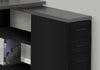 Monarch Specialties I 7433 Computer Desk, Home Office, Corner, Left, Right Set-up, Storage Drawers, L Shape, Work, Laptop, Metal, Laminate, Black, Grey, Contemporary, Modern - - Mounts For Less