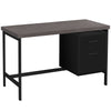 Monarch Specialties I 7437 Computer Desk, Home Office, Laptop, Left, Right Set-up, Storage Drawers, 48"l, Work, Metal, Laminate, Black, Grey, Contemporary, Modern - - Mounts For Less