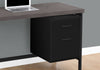 Monarch Specialties I 7437 Computer Desk, Home Office, Laptop, Left, Right Set-up, Storage Drawers, 48"l, Work, Metal, Laminate, Black, Grey, Contemporary, Modern - - Mounts For Less