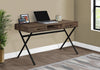 Monarch Specialties I 7447 Computer Desk, Home Office, Laptop, Storage Drawers, 48"l, Work, Metal, Laminate, Brown, Black, Contemporary, Modern - - Mounts For Less