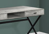 Monarch Specialties I 7448 Computer Desk, Home Office, Laptop, Storage Drawers, 48"l, Work, Metal, Laminate, Grey, Black, Contemporary, Modern - - Mounts For Less