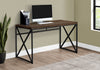 Monarch Specialties I 7450 Computer Desk, Home Office, Laptop, Work, Metal, Laminate, Brown, Black, Contemporary, Modern - - Mounts For Less