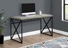 Monarch Specialties I 7451 Computer Desk, Home Office, Laptop, Work, Metal, Laminate, Grey, Black, Contemporary, Modern - - Mounts For Less