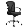 Monarch Specialties I 7460 Office Chair, Adjustable Height, Swivel, Ergonomic, Armrests, Computer Desk, Work, Metal, Fabric, Black, Chrome, Contemporary, Modern - - Mounts For Less