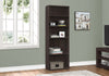 Monarch Specialties I 7467 Bookshelf, Bookcase, 6 Tier, 72"h, Office, Bedroom, Laminate, Brown, Transitional - - Mounts For Less