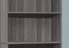 Monarch Specialties I 7469 Bookshelf, Bookcase, 6 Tier, 72"h, Office, Bedroom, Laminate, Grey, Transitional - - Mounts For Less