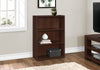 Monarch Specialties I 7475 Bookshelf, Bookcase, 4 Tier, 36"h, Office, Bedroom, Laminate, Brown, Transitional - - Mounts For Less