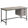 Monarch Specialties I 7487 Computer Desk, Home Office, Laptop, Storage Drawers, 55"l, Work, Metal, Laminate, Beige, Black, Contemporary, Modern - - Mounts For Less