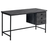 Monarch Specialties I 7488 Computer Desk, Home Office, Laptop, Storage Drawers, 55"l, Work, Metal, Laminate, Black, Contemporary, Modern - - Mounts For Less