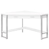 Monarch Specialties I 7500 Computer Desk, Home Office, Corner, Storage Drawers, 42"l, Work, Laptop, Metal, Laminate, White, Grey, Contemporary, Modern - - Mounts For Less