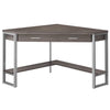 Monarch Specialties I 7501 Computer Desk, Home Office, Corner, Storage Drawers, 42"l, Work, Laptop, Metal, Laminate, Brown, Grey, Contemporary, Modern - - Mounts For Less