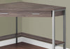 Monarch Specialties I 7501 Computer Desk, Home Office, Corner, Storage Drawers, 42"l, Work, Laptop, Metal, Laminate, Brown, Grey, Contemporary, Modern - - Mounts For Less