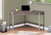 Monarch Specialties I 7501 Computer Desk, Home Office, Corner, Storage Drawers, 42"l, Work, Laptop, Metal, Laminate, Brown, Grey, Contemporary, Modern - - Mounts For Less