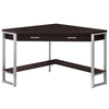 Monarch Specialties I 7502 Computer Desk, Home Office, Corner, Storage Drawers, 42"l, Work, Laptop, Metal, Laminate, Brown, Grey, Contemporary, Modern - - Mounts For Less