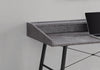 Monarch Specialties I 7540 Computer Desk, Home Office, Laptop, Storage Shelves, 48"l, Work, Metal, Laminate, Grey, Black, Contemporary, Modern - - Mounts For Less