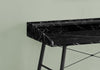 Monarch Specialties I 7542 Computer Desk, Home Office, Laptop, Storage Shelves, 48"l, Work, Metal, Laminate, Black Marble Look, Contemporary, Modern - - Mounts For Less