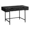 Monarch Specialties I 7552 Computer Desk, Home Office, Laptop, Storage Drawers, 48"l, Work, Metal, Laminate, Black Marble Look, Contemporary, Modern - - Mounts For Less