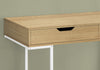 Monarch Specialties I 7569 Computer Desk, Home Office, Laptop, Storage Drawers, 48"l, Work, Metal, Laminate, Natural, White, Contemporary, Modern - - Mounts For Less