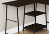 Monarch Specialties I 7590 Computer Desk, Home Office, Corner, Storage Shelves, 48"l, L Shape, Work, Laptop, Metal, Laminate, Brown, Black, Contemporary, Modern - - Mounts For Less
