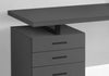 Monarch Specialties I 7645 Computer Desk, Home Office, Laptop, Left, Right Set-up, Storage Drawers, 48"l, Work, Metal, Laminate, Grey, Black, Contemporary, Modern - - Mounts For Less