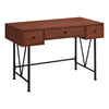 Monarch Specialties I 7671 Computer Desk, Home Office, Laptop, Storage Drawers, 48"l, Work, Metal, Laminate, Brown, Black, Transitional - - Mounts For Less