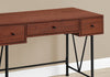 Monarch Specialties I 7671 Computer Desk, Home Office, Laptop, Storage Drawers, 48"l, Work, Metal, Laminate, Brown, Black, Transitional - - Mounts For Less