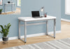 Monarch Specialties I 7683 Computer Desk, Home Office, Standing, Adjustable, 48"l, Work, Laptop, Metal, Laminate, White, Grey, Contemporary, Modern - - Mounts For Less