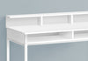 Monarch Specialties I 7701 Computer Desk, Home Office, Standing, Storage Shelves, 48"l, Work, Laptop, Metal, Laminate, White, Contemporary, Modern - - Mounts For Less