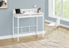 Monarch Specialties I 7701 Computer Desk, Home Office, Standing, Storage Shelves, 48"l, Work, Laptop, Metal, Laminate, White, Contemporary, Modern - - Mounts For Less