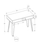 Monarch Specialties I 7772 Computer Desk, Home Office, Laptop, Left, Right Set-up, Storage Drawers, 40"l, Work, Metal, Laminate, Brown, Black, Contemporary, Modern - - Mounts For Less