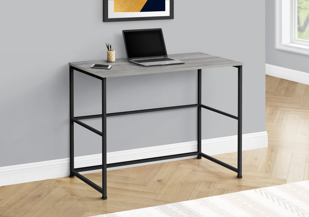 Monarch Specialties I 7778 Computer Desk, Home Office, Laptop, Left, Right Set-up, Storage Drawers, 40"l, Work, Metal, Laminate, Grey, Black, Contemporary, Modern - - Mounts For Less