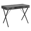 Monarch Specialties I 7795 Computer Desk, Home Office, Laptop, Left, Right Set-up, Storage Drawers, 42"l, Work, Metal, Laminate, Grey, Black, Contemporary, Modern - - Mounts For Less