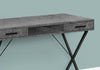 Monarch Specialties I 7795 Computer Desk, Home Office, Laptop, Left, Right Set-up, Storage Drawers, 42"l, Work, Metal, Laminate, Grey, Black, Contemporary, Modern - - Mounts For Less