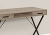Monarch Specialties I 7796 Computer Desk, Home Office, Laptop, Left, Right Set-up, Storage Drawers, 42"l, Work, Metal, Laminate, Brown, Black, Contemporary, Modern - - Mounts For Less
