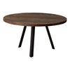 Monarch Specialties I 7814 Coffee Table, Accent, Cocktail, Round, Living Room, 36"dia, Metal, Laminate, Brown, Black, Contemporary, Modern - - Mounts For Less