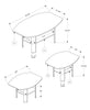Monarch Specialties I 7928P Table Set, 3pcs Set, Coffee, End, Side, Accent, Living Room, Laminate, Black, Grey, Transitional - - Mounts For Less