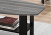 Monarch Specialties I 7928P Table Set, 3pcs Set, Coffee, End, Side, Accent, Living Room, Laminate, Black, Grey, Transitional - - Mounts For Less