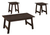 Monarch Specialties I 7930P Table Set, 3pcs Set, Coffee, End, Side, Accent, Living Room, Laminate, Brown, Transitional - - Mounts For Less