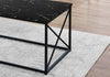 Monarch Specialties I 7954P Table Set, 3pcs Set, Coffee, End, Side, Accent, Living Room, Metal, Laminate, Black Marble Look, Contemporary, Modern - - Mounts For Less
