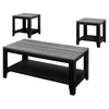 Monarch Specialties I 7992P Table Set, 3pcs Set, Coffee, End, Side, Accent, Living Room, Laminate, Black, Grey, Transitional - - Mounts For Less
