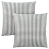 Monarch Specialties I 9231 Pillows, Set Of 2, 18 X 18 Square, Insert Included, Decorative Throw, Accent, Sofa, Couch, Bedroom, Polyester, Hypoallergenic, Blue, Grey, Modern - - Mounts For Less