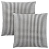 Monarch Specialties I 9237 Pillows, Set Of 2, 18 X 18 Square, Insert Included, Decorative Throw, Accent, Sofa, Couch, Bedroom, Polyester, Hypoallergenic, Grey, Black, Modern - - Mounts For Less