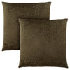 Monarch Specialties I 9263 Pillows, Set Of 2, 18 X 18 Square, Insert Included, Decorative Throw, Accent, Sofa, Couch, Bedroom, Polyester, Hypoallergenic, Green, Modern - - Mounts For Less