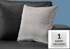 Monarch Specialties I 9306 Pillows, 18 X 18 Square, Insert Included, Decorative Throw, Accent, Sofa, Couch, Bedroom, Polyester, Hypoallergenic, Grey, Modern - - Mounts For Less