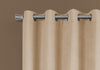 Monarch Specialties I 9800 Curtain Panel, 2pcs Set, 54"w X 84"l, Room Darkening, Grommet, Living Room, Bedroom, Kitchen, Micro Suede, Polyester, Beige, Contemporary, Modern - - Mounts For Less
