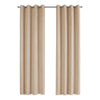 Monarch Specialties I 9801 Curtain Panel, 2pcs Set, 54"w X 95"l, Room Darkening, Grommet, Living Room, Bedroom, Kitchen, Micro Suede, Polyester, Beige, Contemporary, Modern - - Mounts For Less